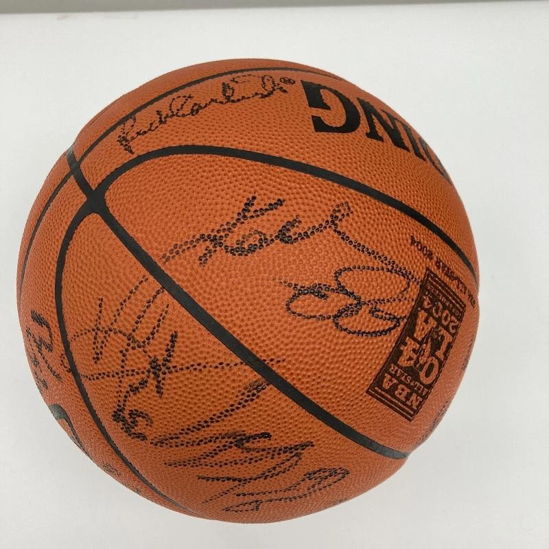 Kobe Bryant Shaq Tim Duncan 2004 All Star Game Team Signed Basketball JSA COA - 4