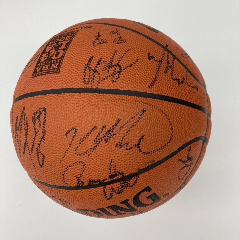 Kobe Bryant Shaq Tim Duncan 2004 All Star Game Team Signed Basketball JSA COA - 6