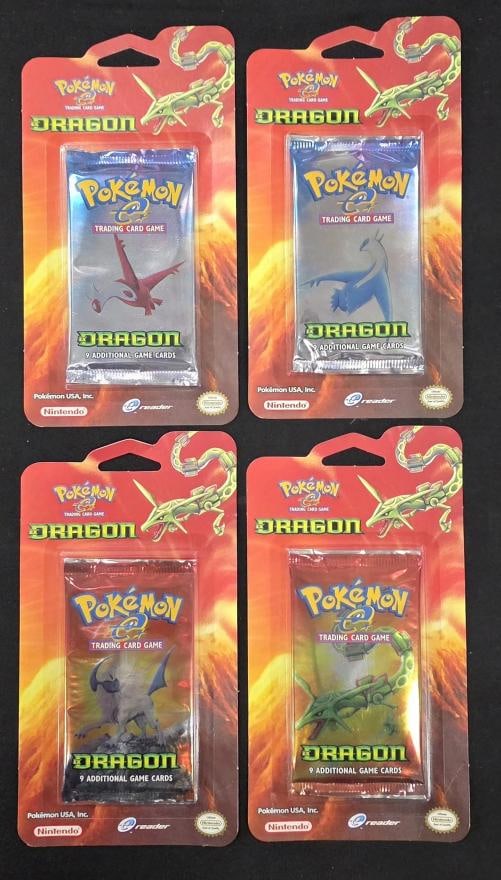 Dragon Blister Booster 4x Pokemon pack Complete Art Set Rayquaza Latios Latias: Condition: New/Factory Sealed: A brand-new, unused, unopened, undamaged item (including handmade items). See the seller's listing for full details. ,Manufacturer: Mega Evolutions,Franchise: