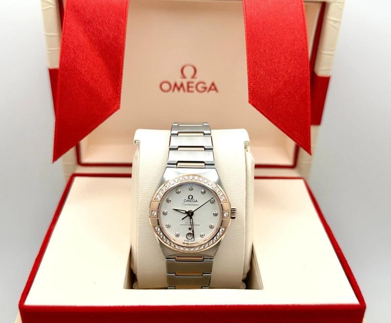 NEW 2026 Omega Constellation 131.25.29.20.52.001 Diamond Bezel 18K Gold Steel - 2