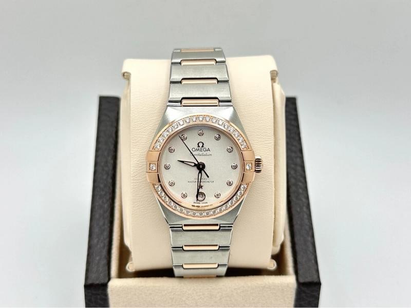 NEW 2026 Omega Constellation 131.25.29.20.52.001 Diamond Bezel 18K Gold Steel - 3