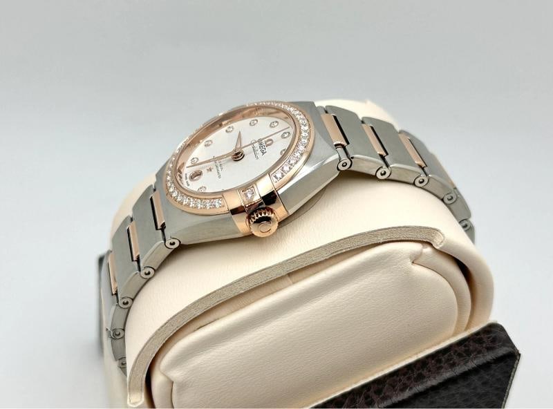 NEW 2026 Omega Constellation 131.25.29.20.52.001 Diamond Bezel 18K Gold Steel - 6