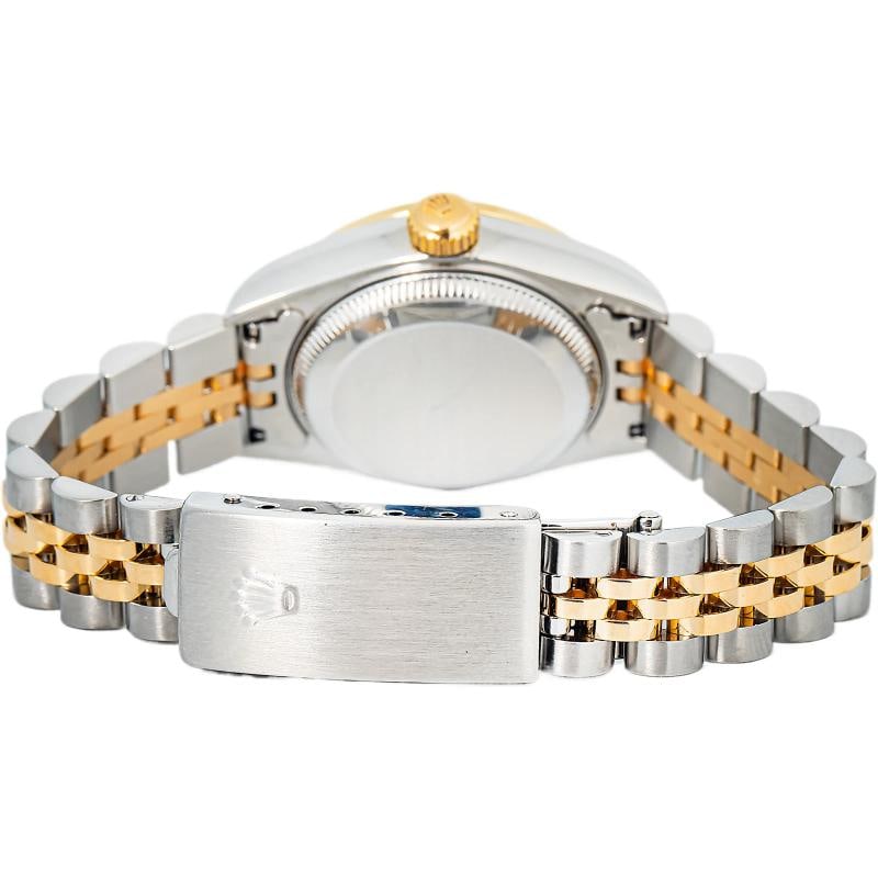 Rolex Datejust 79173 18k YG Two Tone Jubilee Blue Diamond Dial Auto Women 26mm - 5