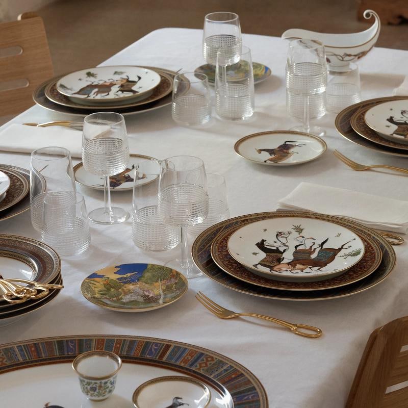 NEW HERMES CHEVAL D'ORIENT PAIR OF BREAD & BUTTER PLATES #P009812P BRAND NIB F/S - 4
