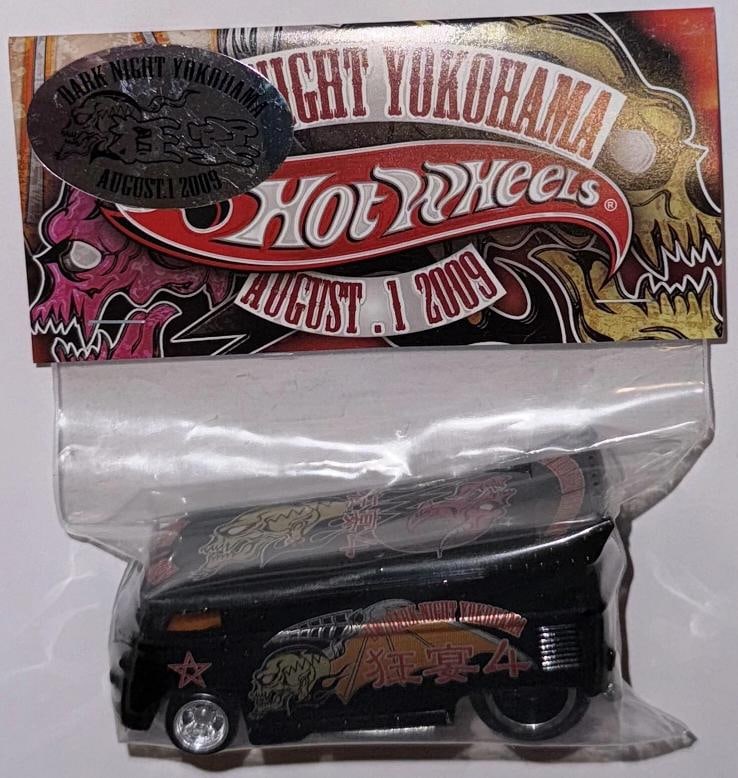 Black VW Drag BUS Hot Wheels 2009 Japan Convention - Dark Night Yokohama - 4