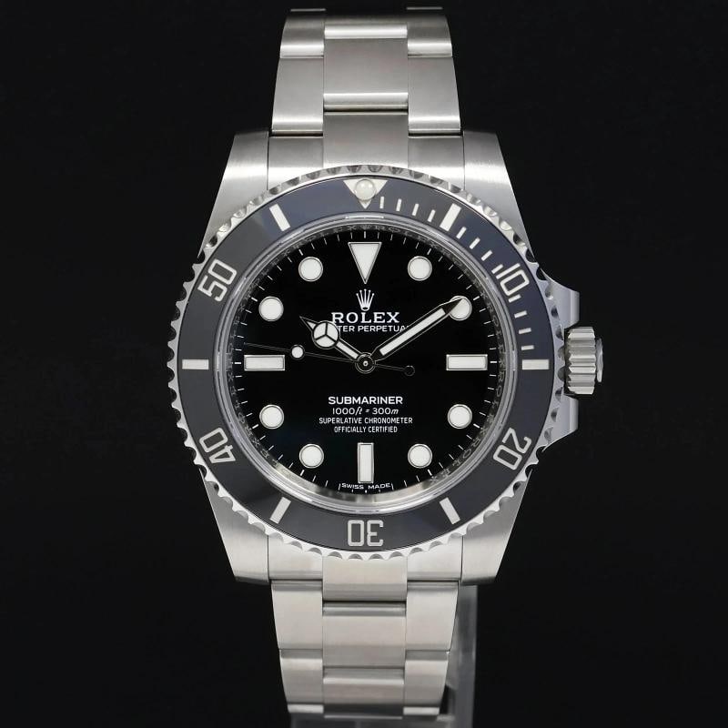 MINT 2018 PAPERS Rolex Submariner No Date 114060 LN Steel Black Ceramic Watch - 2