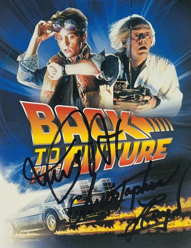 MICHAEL J FOX CHRISTOPHER LLOYD Signed 5.5"x7" Print JSA Back To The Future: Industry: Movies,Movie: Back To The Future,Signed by: Michael J. Fox and Christopher Lloyd,Signed: Yes,Size: 5.5" x 7",Autograph Authentication: James Spence (JSA),Object Type: Photograph,Original/Rep