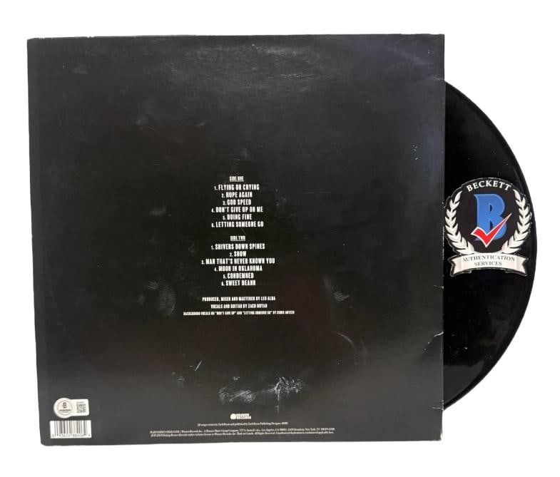ZACH BRYAN SIGNED AUTOGRAPH DEANN VINYL LP RECORD ALBUM BAS BECKETT - 2