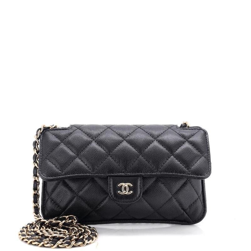 Chanel Foldable Tote Bag with Chain Quilted Caviar with Printed Nylon: Condition: Pre-owned - Excellent,Brand: Chanel,Exterior Material: Leather, Nylon,Style: Totes,Exterior Color: Print,Department: Women,Size: Unknown