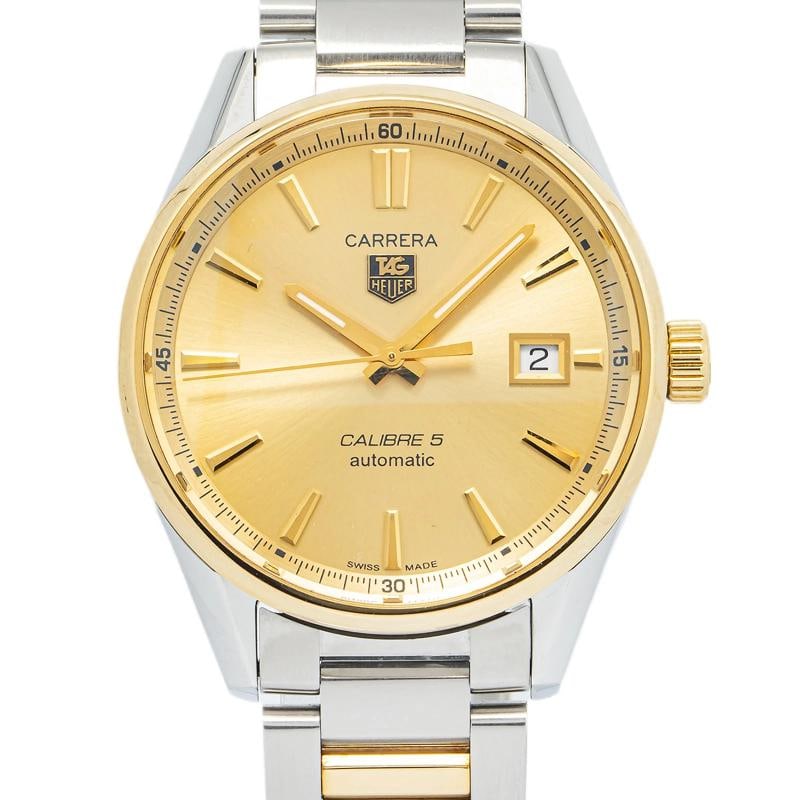 TAG HEUER CARRERA WAR215A YG 18k Two Tone Champaign Dial Auto Men's Watch 39mm - 2