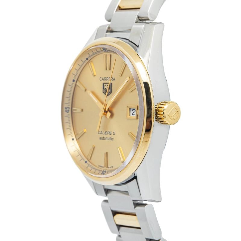 TAG HEUER CARRERA WAR215A YG 18k Two Tone Champaign Dial Auto Men's Watch 39mm - 3