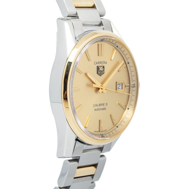 TAG HEUER CARRERA WAR215A YG 18k Two Tone Champaign Dial Auto Men's Watch 39mm - 4