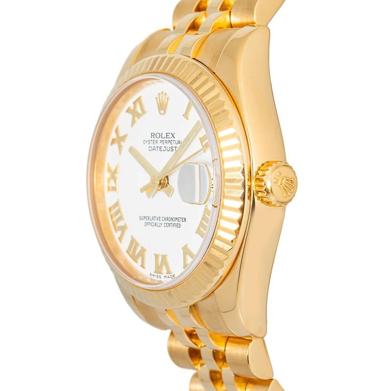 Rolex DateJust 178278 President 2005 paper 18K YG White Dial Auto Women 31mm - 3