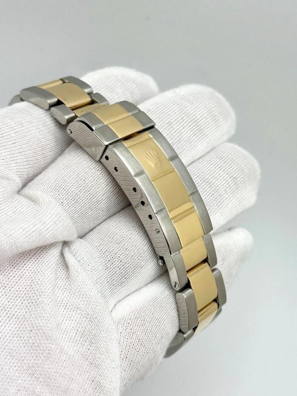 2005 Rolex Submariner Blue 16613 40mm 18k Yellow Gold Stainless Steel Box Papers - 7