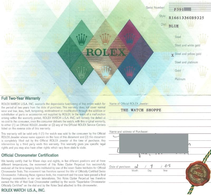 2005 Rolex Submariner Blue 16613 40mm 18k Yellow Gold Stainless Steel Box Papers - 8
