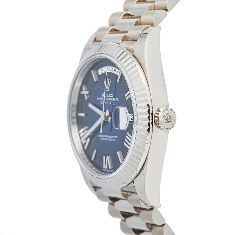 Rolex Day-Date 228239 President 2025 Complete 18k WG Blue Dial Men's Watch 40mm - 2