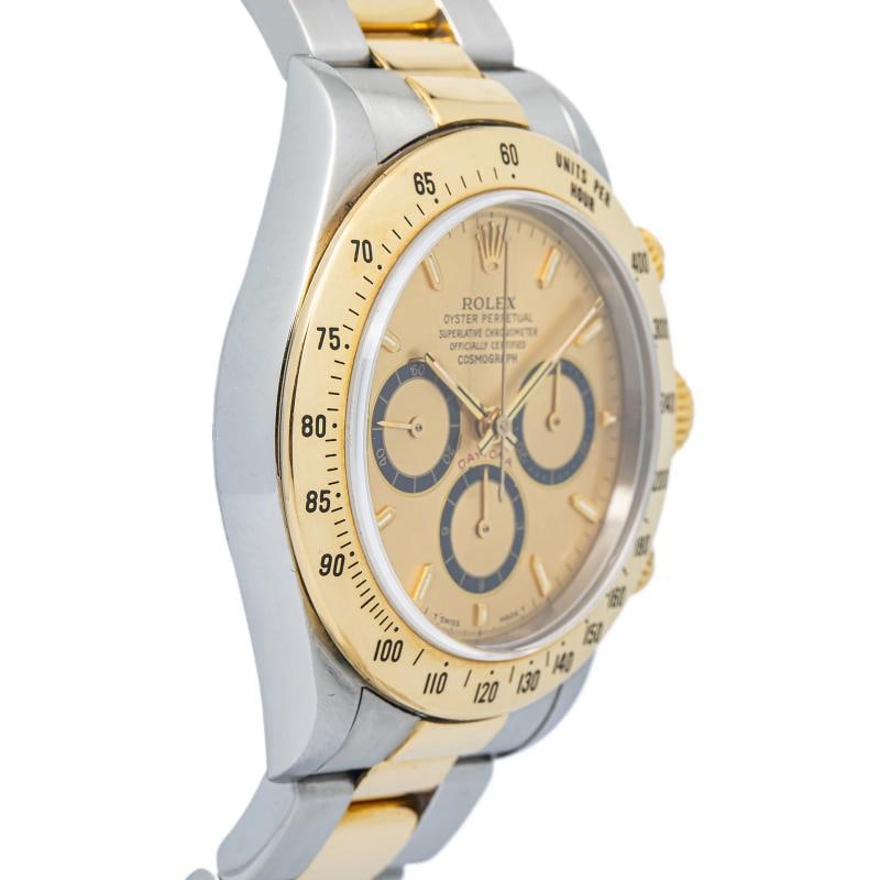 Rolex Daytona Zenith 16523 18k YG TwoTone Oyster Champagne Dial Auto Men 40mm - 4