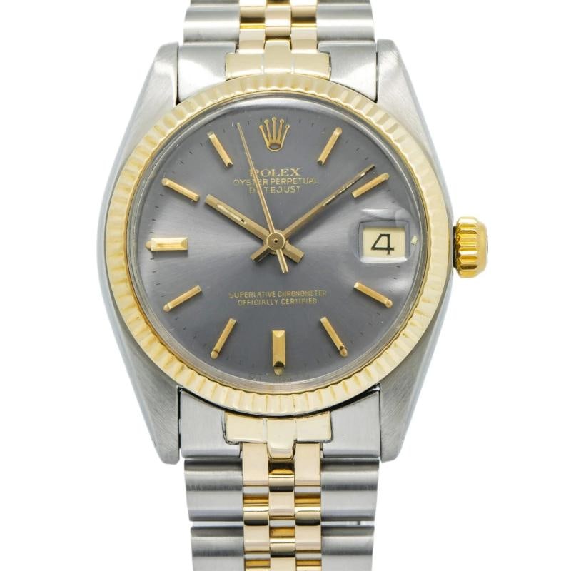 Rolex Datejust 6827 18K Yellow Gold Two Tone Rhodium Dial Auto Ladies 31mm - 2