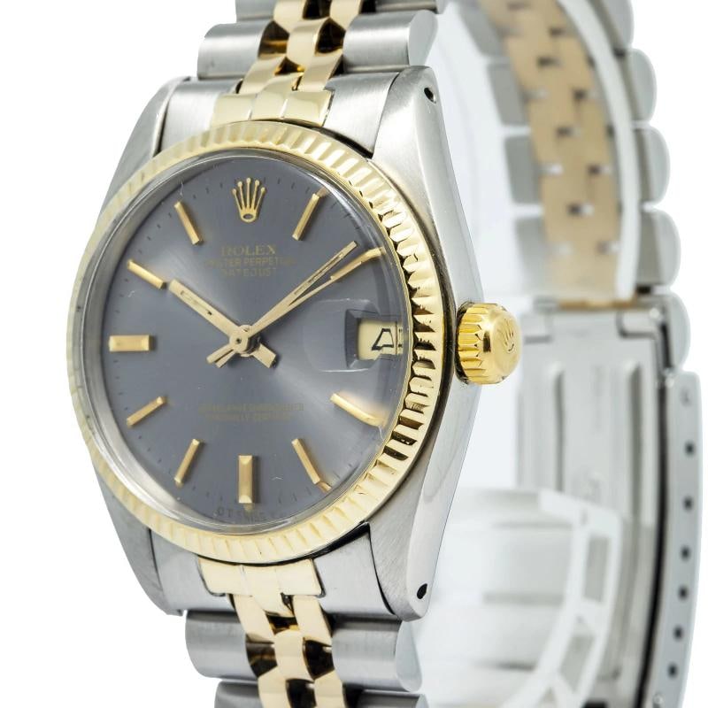 Rolex Datejust 6827 18K Yellow Gold Two Tone Rhodium Dial Auto Ladies 31mm - 3