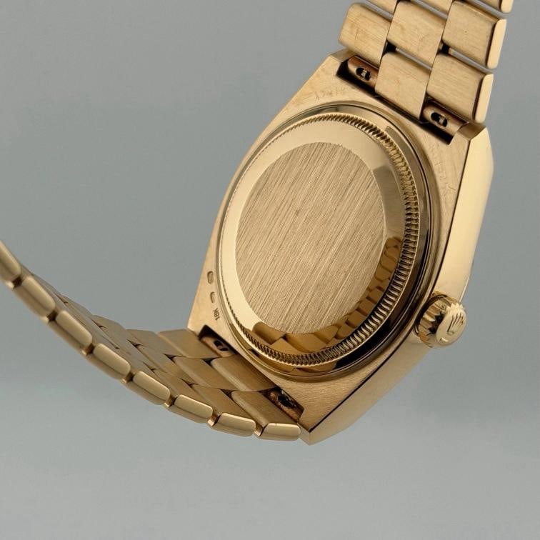 Rolex Day Date Oysterquartz 19018 Factory String Diamond Dial 18K Yellow Gold - 11