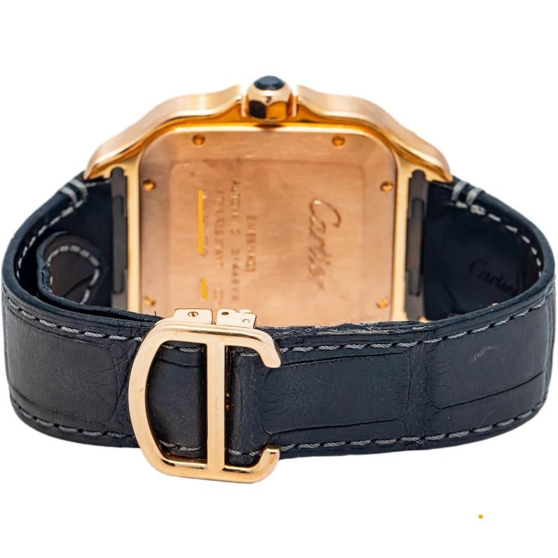Cartier Santos WGSA0011 18K Rose Gold White Dial Auto Men Watch 40mm - 5