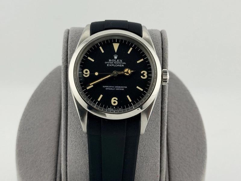 Vintage Rolex Explorer 1016 36mm Black Patina Dial Stainless Steel - 2