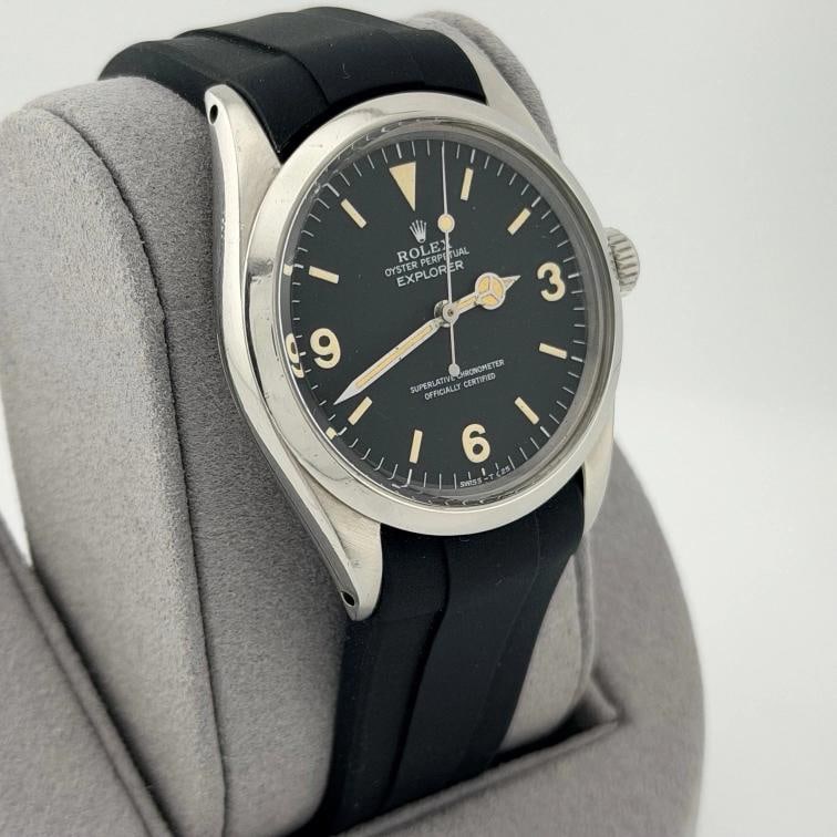 Vintage Rolex Explorer 1016 36mm Black Patina Dial Stainless Steel - 3
