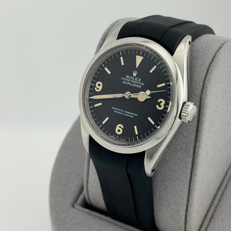 Vintage Rolex Explorer 1016 36mm Black Patina Dial Stainless Steel - 4