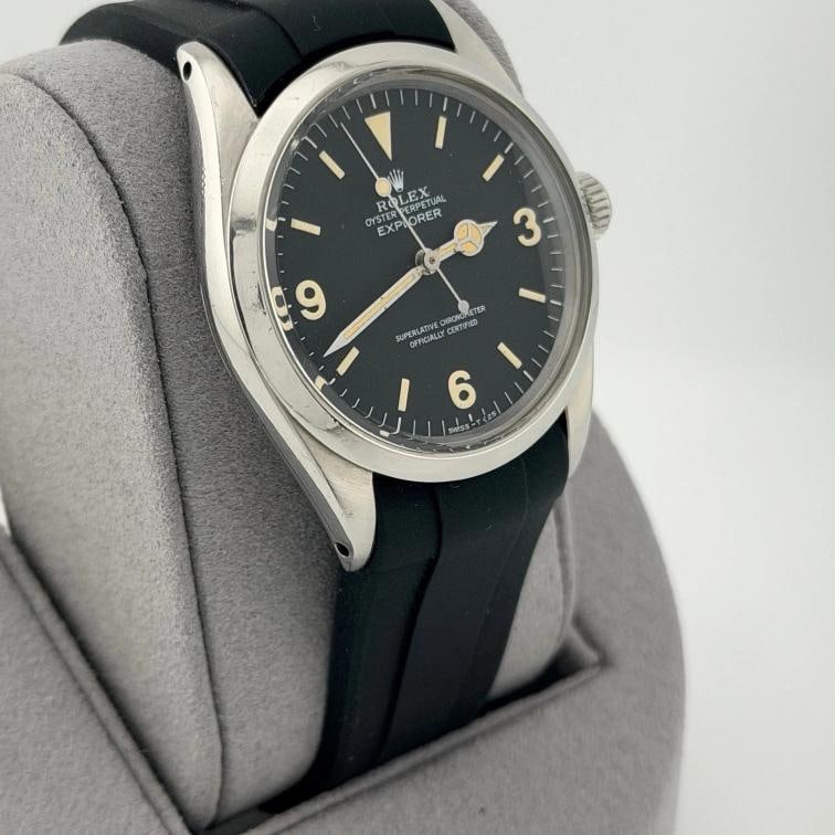 Vintage Rolex Explorer 1016 36mm Black Patina Dial Stainless Steel - 5
