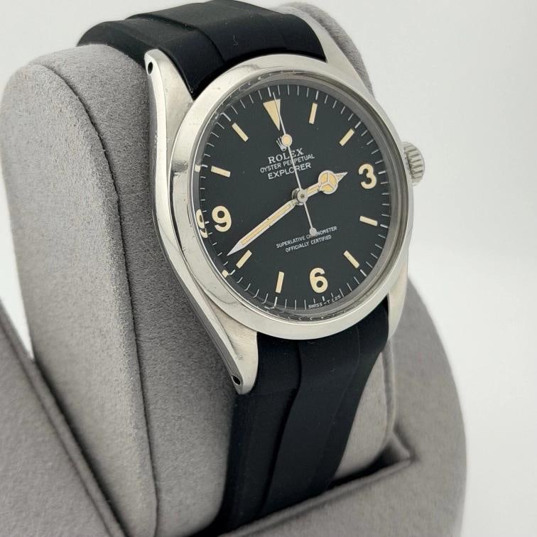 Vintage Rolex Explorer 1016 36mm Black Patina Dial Stainless Steel - 7