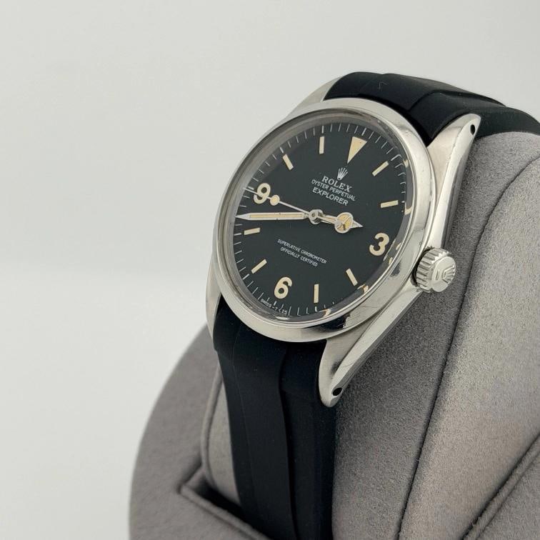 Vintage Rolex Explorer 1016 36mm Black Patina Dial Stainless Steel - 8
