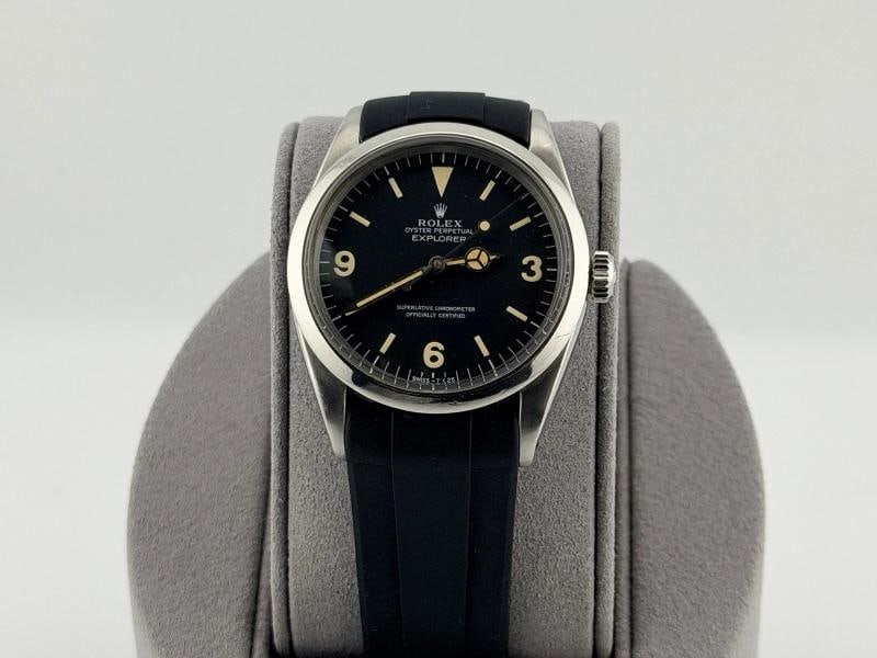Vintage Rolex Explorer 1016 36mm Black Patina Dial Stainless Steel - 9