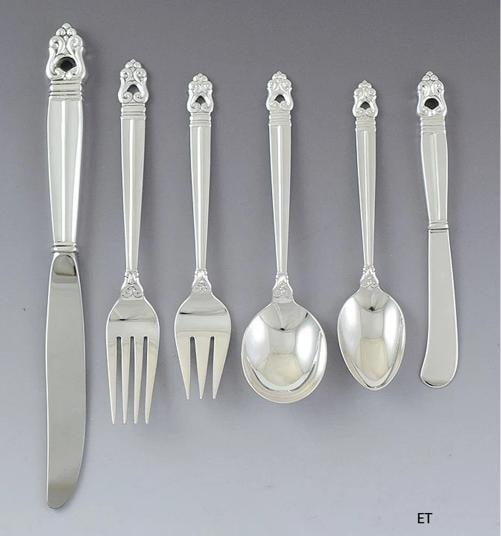 35pc Superb International Sterling Silver Royal Danish Flatware Silverware Set (1 of 10)