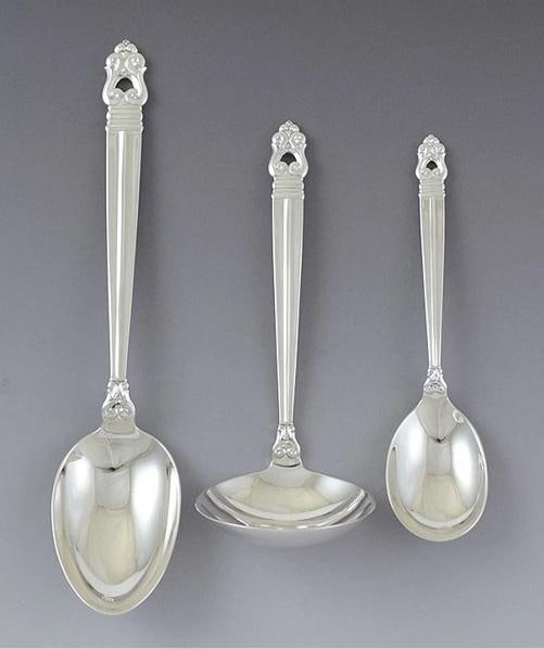 35pc Superb International Sterling Silver Royal Danish Flatware Silverware Set - 3