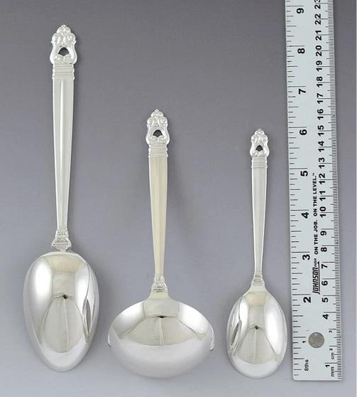 35pc Superb International Sterling Silver Royal Danish Flatware Silverware Set - 4