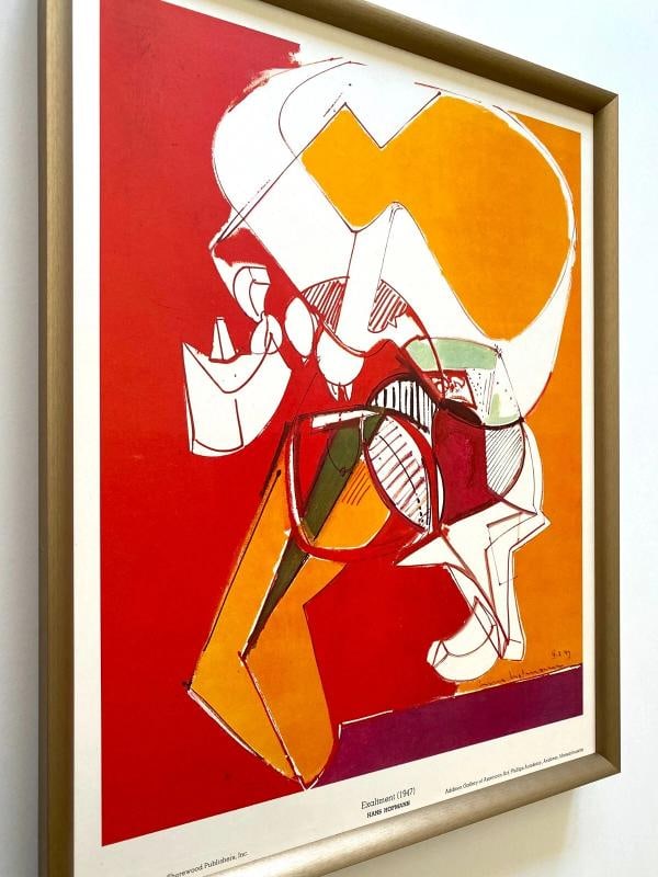 HANS HOFMANN RARE VTG 1960 FRAMED MODERNIST LITHOGRAPH PRINT " EXALTMENT " 1947 - 6