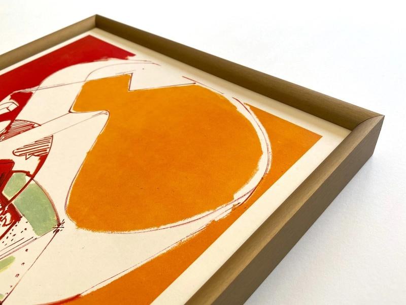 HANS HOFMANN RARE VTG 1960 FRAMED MODERNIST LITHOGRAPH PRINT " EXALTMENT " 1947 - 9