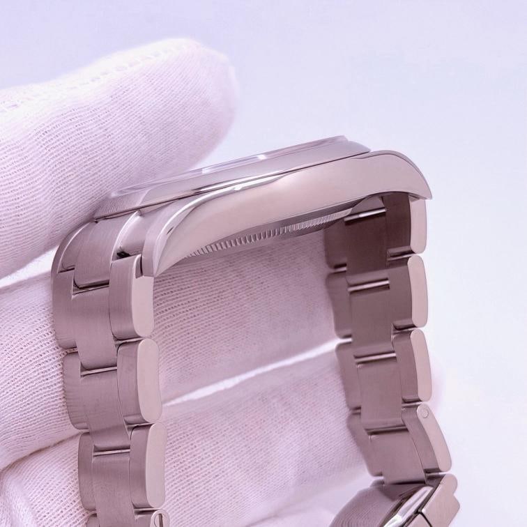 Rolex Oyster Perpetual 39 114300 39mm Dark Rhodium Dial Stainless Steel Box Tags - 5