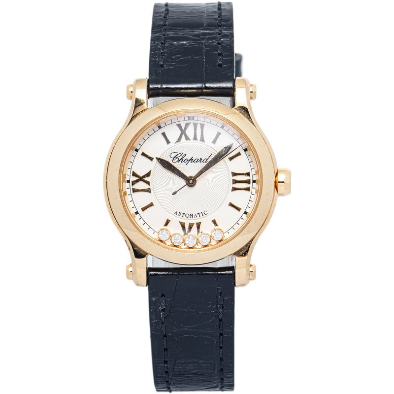 Chopard Happy Sport 4893 18k Rose Gold White Dial Auto Ladies Watch 30mm: Condition: Pre-owned - Good: This item has been gently used but is in good condition. It might have a few signs of wear, like light scratches or tarnishing.,Brand: Chopard,REFERENCE: 4893,Movement: