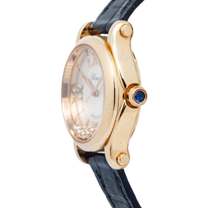 Chopard Happy Sport 4893 18k Rose Gold White Dial Auto Ladies Watch 30mm - 3