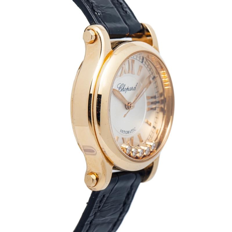 Chopard Happy Sport 4893 18k Rose Gold White Dial Auto Ladies Watch 30mm - 4