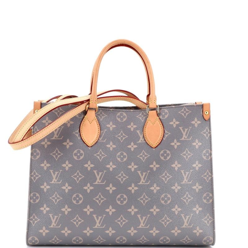 Louis Vuitton OnTheGo Tote Trianon Grey Monogram Canvas MM: Condition: Pre-owned - Excellent,Brand: Louis Vuitton,Exterior Material: Canvas Coated,Style: Totes,Exterior Color: Gray,Department: Women,Size: Mm Condition: Excellent. Exterior: minor scuffs | Handl