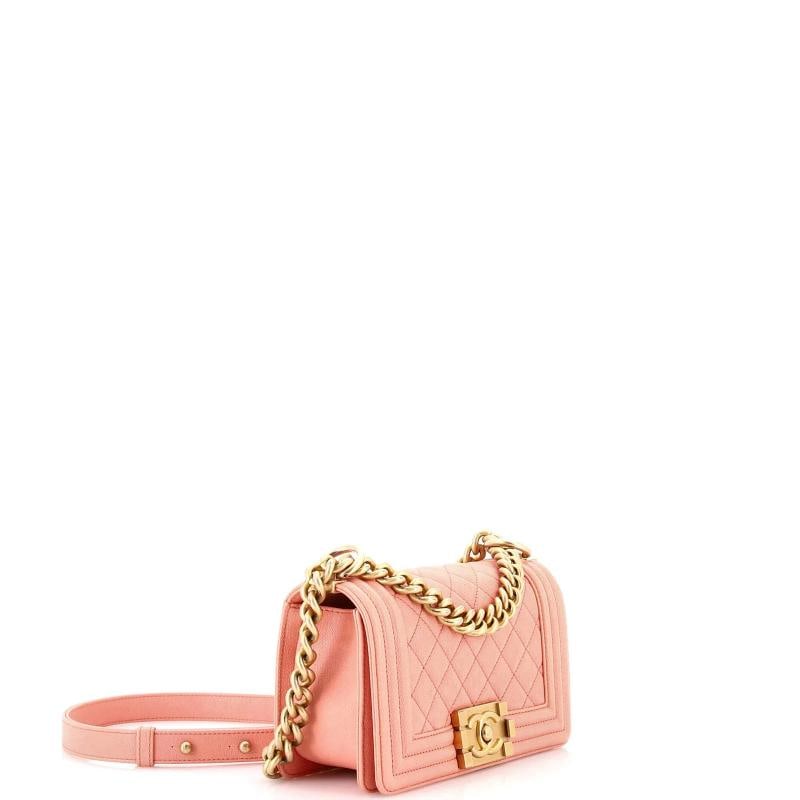 Chanel Boy Flap Bag Quilted Caviar Small - 2