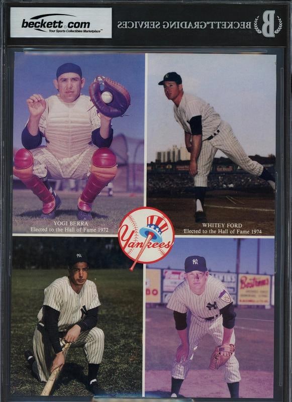 Mickey Mantle & Roger Maris Signed 8x10 Magazine Page Yankees Auto GM 10 Beckett - 2