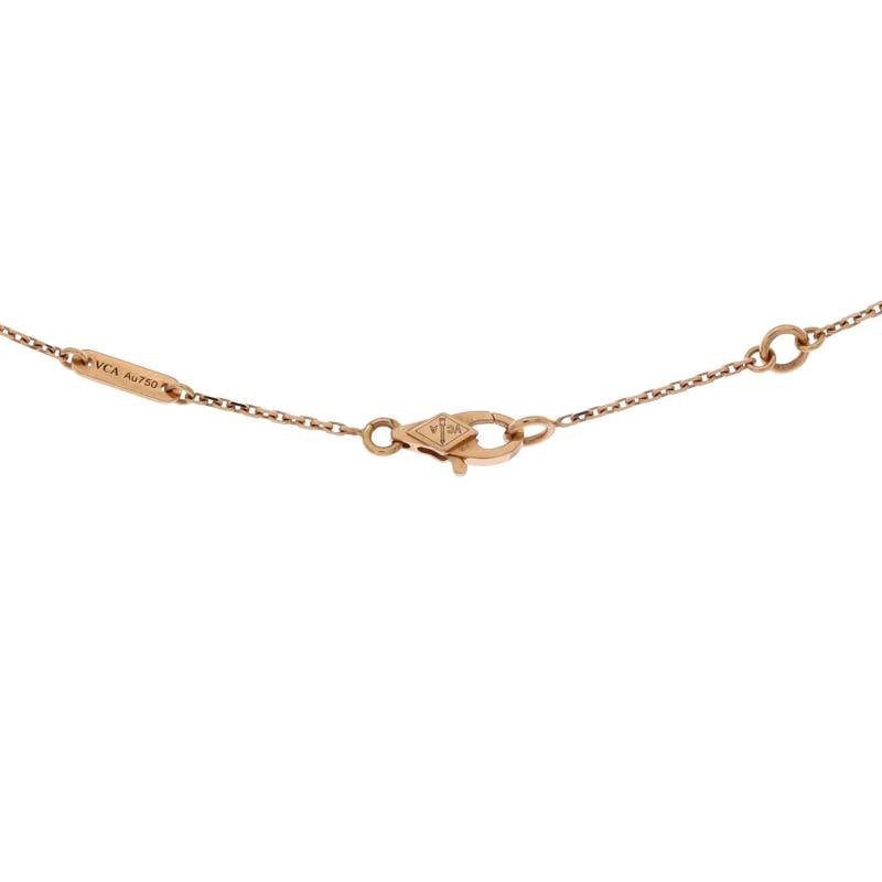 Van Cleef & Arpels Sweet Alhambra Heart Pendant Necklace 18K Rose Gold - 4