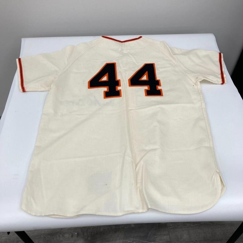 Willie McCovey Signed San Francisco Giants Mitchell & Ness Jersey Beckett COA - 10