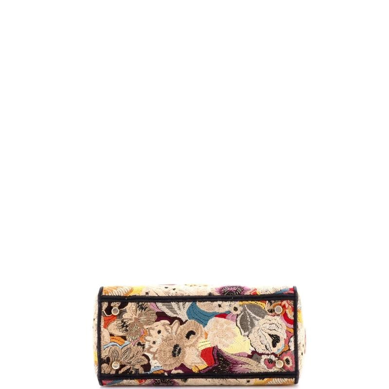 Christian Dior Lady D-Lite Bag Embroidered Canvas Medium - 4