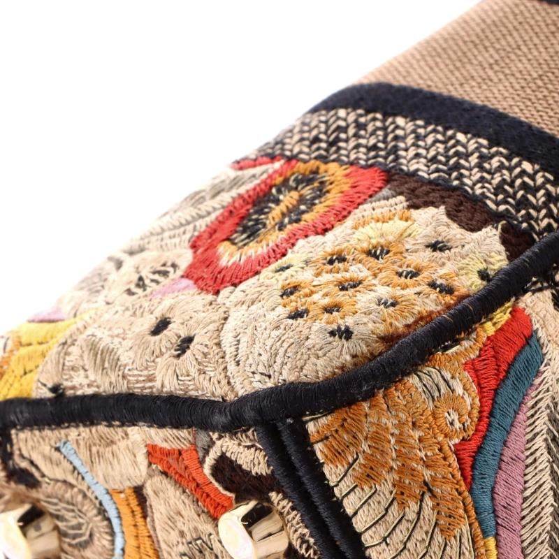 Christian Dior Lady D-Lite Bag Embroidered Canvas Medium - 6