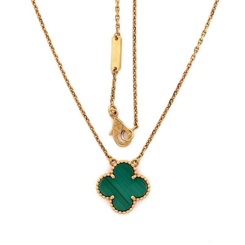 Van Cleef & Arpels Vintage Alhambra Pendant Necklace 18K Yellow Gold - 2