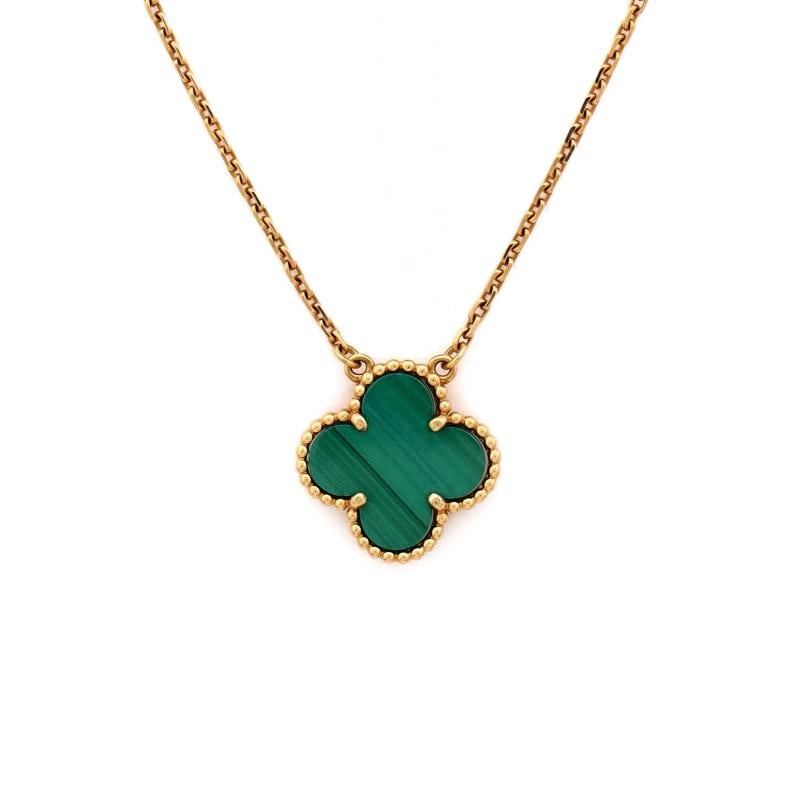 Van Cleef & Arpels Vintage Alhambra Pendant Necklace 18K Yellow Gold - 3